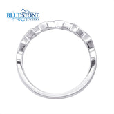 14 Karat White Gold Wedding Band- Size 6.5